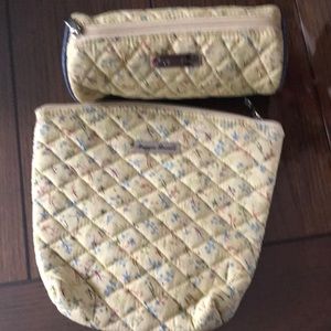 Maggie Brown quilted makeup bags